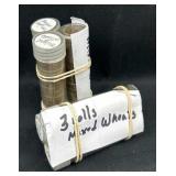 (6) Rolls Mixed Wheat Cents, Unsorted