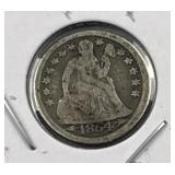 1854 w/ Arrows US Seated Liberty Silver Dime