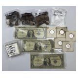 Coin/Curreny Lot w/ Silver Cert & Wheat Cents