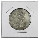 1947-D Walking Liberty Silver Half Dollar, US 90%