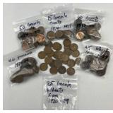 Wheat Cents Collection Including Early Dates