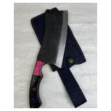 Handmade Steel Fixed Blade Knife w/ Sheath