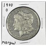 1900-O Morgan Silver Dollar, US 90%, $1 Coin
