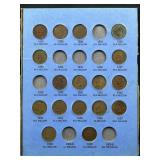 (17) Indian Head Cents in Board