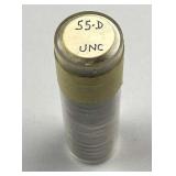 1955-D Roll of BU Jefferson Nickels
