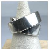 925 Silver Silpada Thick Interwoven Double Band Ri