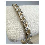 925 Silver Ross Simons Accent Diamond Tennis Brace