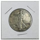 1942-D Walking Liberty Silver Half Dollar, US 90%