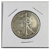 1942 Walking Liberty Silver Half Dollar, US 90%