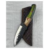 Handmade Steel Fixed Blade Knife w/ Sheath