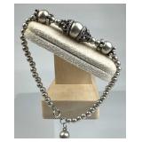925 Silver Vintage Bohemian Style Bead Ball Bracel