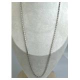 925 Silver Italy Unique Curb Link Chain Necklace