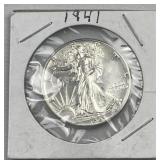 1941 Walking Liberty Silver Half Dollar, Quality
