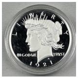 1oz Silver .999 Peace Dollar Style Round