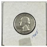 1958 Washington Silver Quarter, US 90% Coin