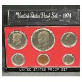 1974 US Proof Coin Set w/ Ike Dollar
