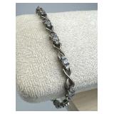 925 Silver Zirconia Infinity Link Tennis Bracelet