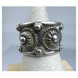 925 Silver Vintage Mexico Band Ring