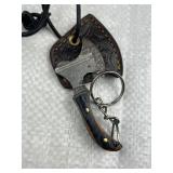 Damascus Steel Fixed Blade Mini Axe w/ Sheath