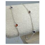 925 Silver (2) Bloomingdale Rainbow Bracelets