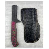 Handmade Steel Fixed Blade Knife w/ Sheath