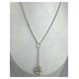 925 Silver Italy Drop Cluster Dangling Bead "Y"