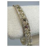 925 Silver Ross Simons Ruby, Sapphire Emerald Flor