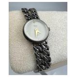 925 Silver Vtg Timex Wristwatch Silver Tone Chain