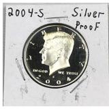 2004-S Silver Proof Kennedy Half Dollar