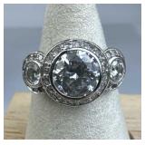 925 Silver Vintage White Quartz Anniversary Style