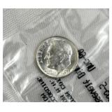 1955-S Silver Roosevelt Dime, Littleton UNC-60