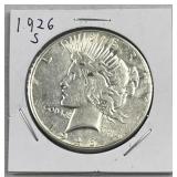 1926-S Peace Silver Dollar, US 90% Coin