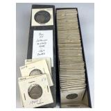 Box of Jefferson Nickels, Carded 1948-1967