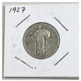 1927 Standing Liberty Silver Quarter, US 90%