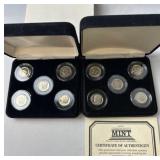 (2) Sets - Five Decades of Proof Roosevelt Dimes