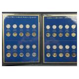 (40) 2005-08 US State Quarters Folio w/ Plated