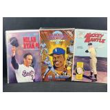 Mickey Mantle, Nolan Ryan, Bo Jackson Comics