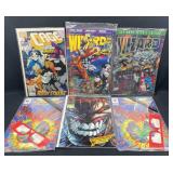 Wizard Comics w/ Cards & Valiant w/ Glasses