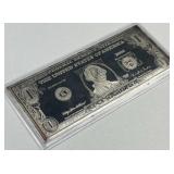 4oz Troy Silver Bar, Year 2000 $1 Bill Style .999