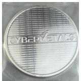 1oz Silver Cybermetals Round .999 Fine