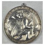 925 Silver 19.5g Vintage Saint Christopher Medal