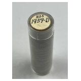 1959-D BU Roll Jefferson Nickels