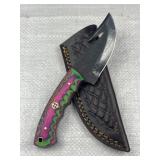 Handmade Steel Fixed Blade Knife w/ Sheath