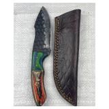 Handmade Steel Fixed Blade Knife w/ Sheath