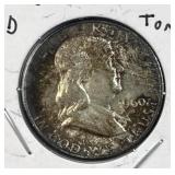 1960-D Franklin Silver Half Dollar, US 90%