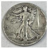 1934 Walking Liberty Silver Half Dollar, US 90%