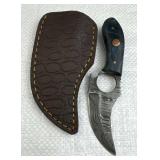 Damascus Steel Karambit Blade Knife w/ Sheath
