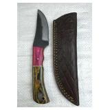 Handmade Steel Fixed Blade Knife w/ Sheath