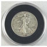 1943 Walking Liberty Silver Half Dollar, US 90%