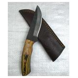Handmade Steel Fixed Blade Knife w/ Sheath